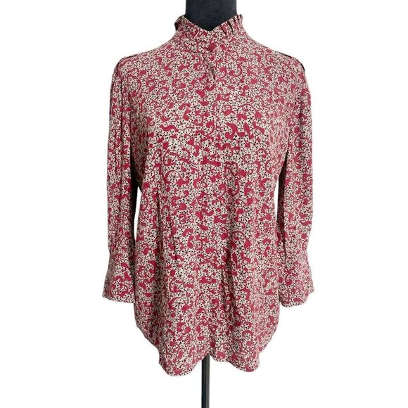 ba&sh Size XS  Catty Ruffle-Collar Blouse Button Down - Picture 2 of 8